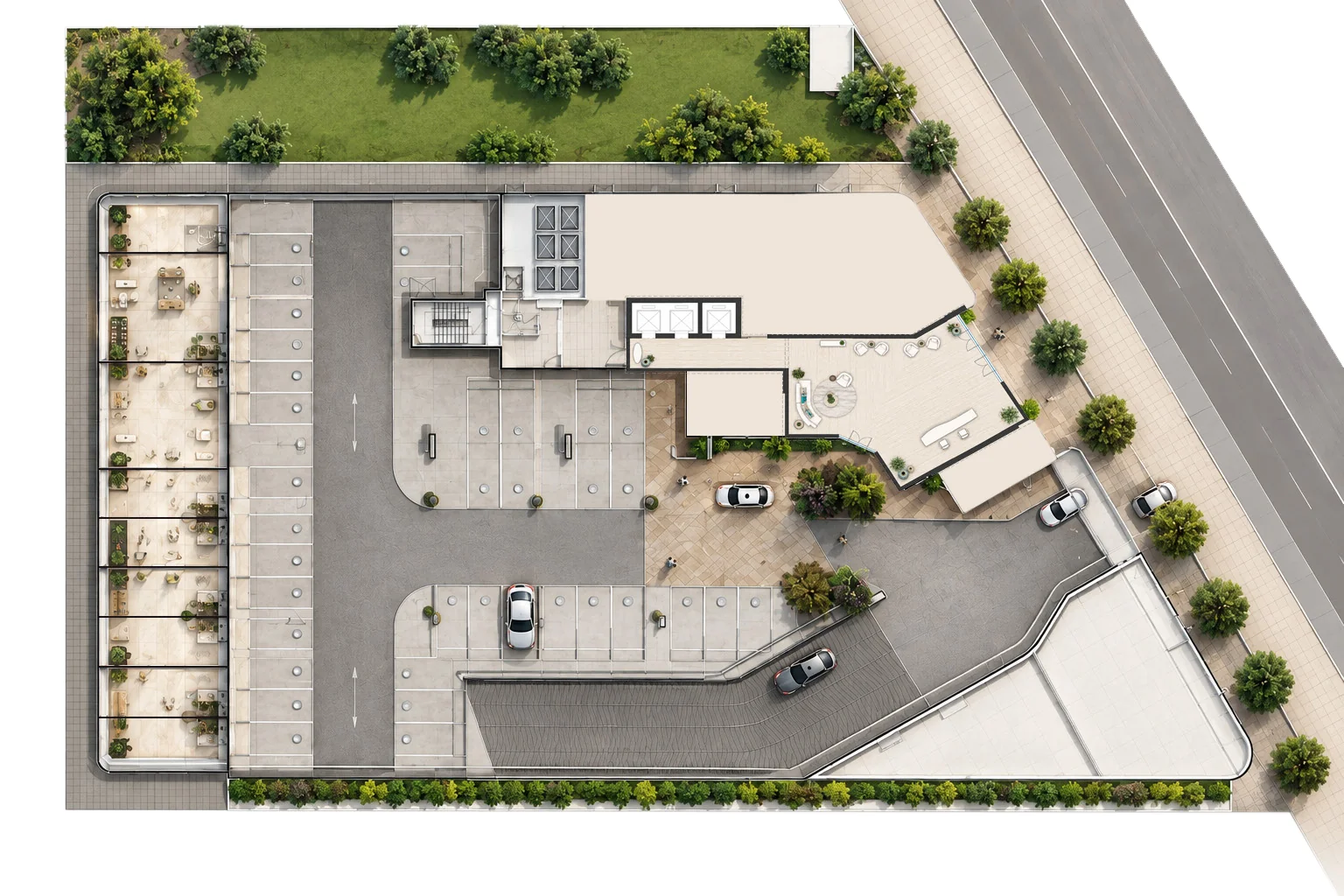 Ground Floor plan, Arrival