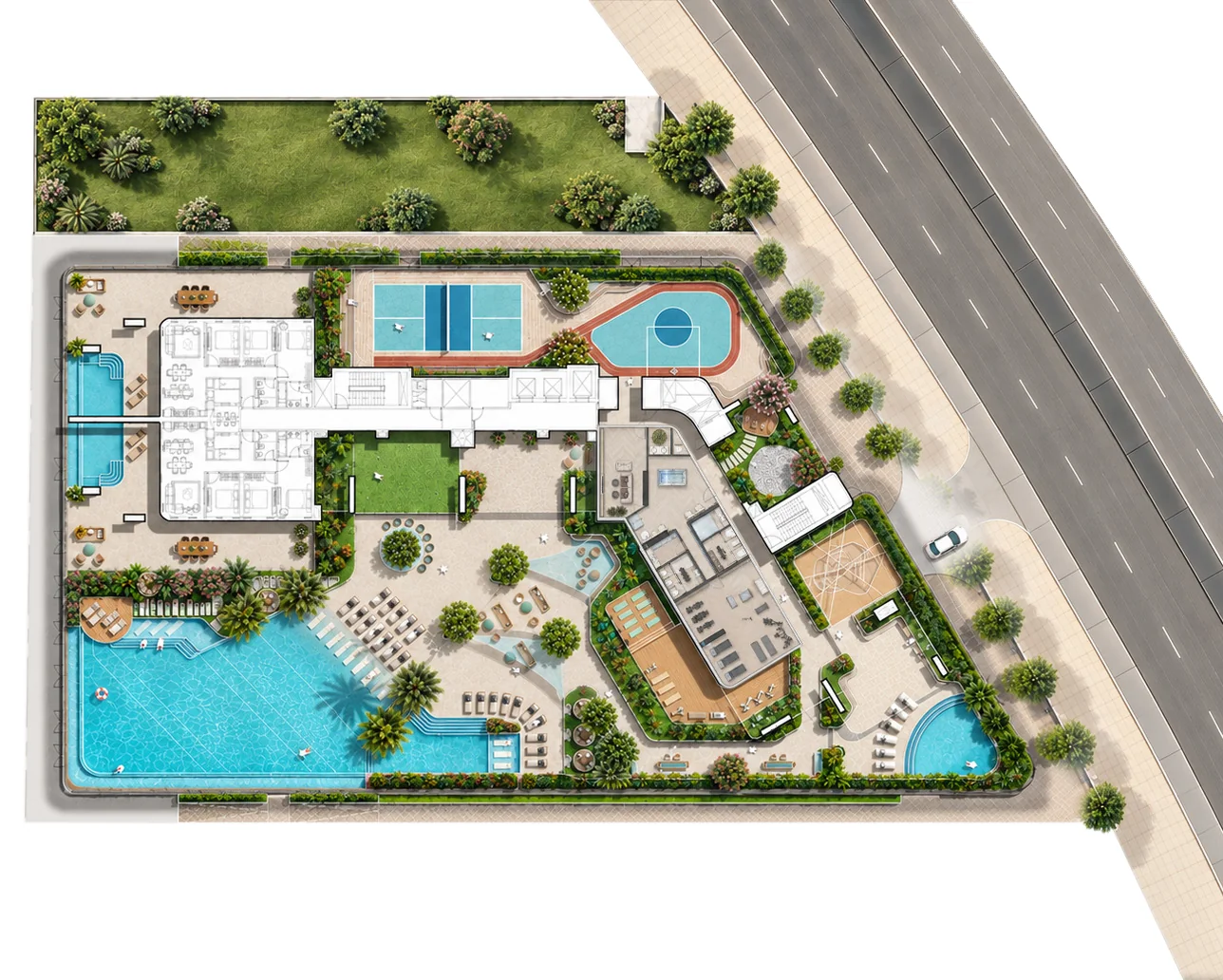 Seaside Deck plan, First Floor